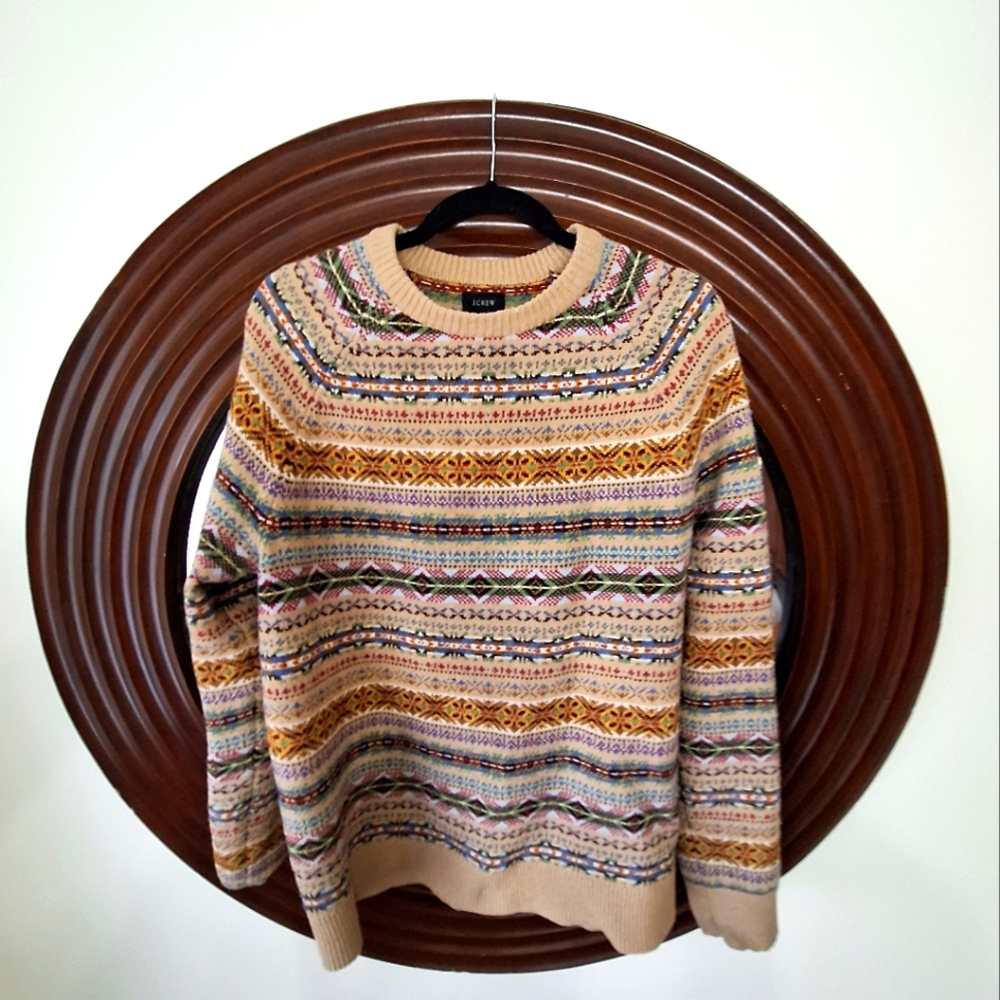 J. Crew Fair Isle Patterned Sweater Like New!